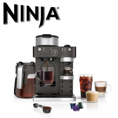 Ninja Espresso & Coffee Barista System Nespresso. Hot & Cold Options 12 Cup New