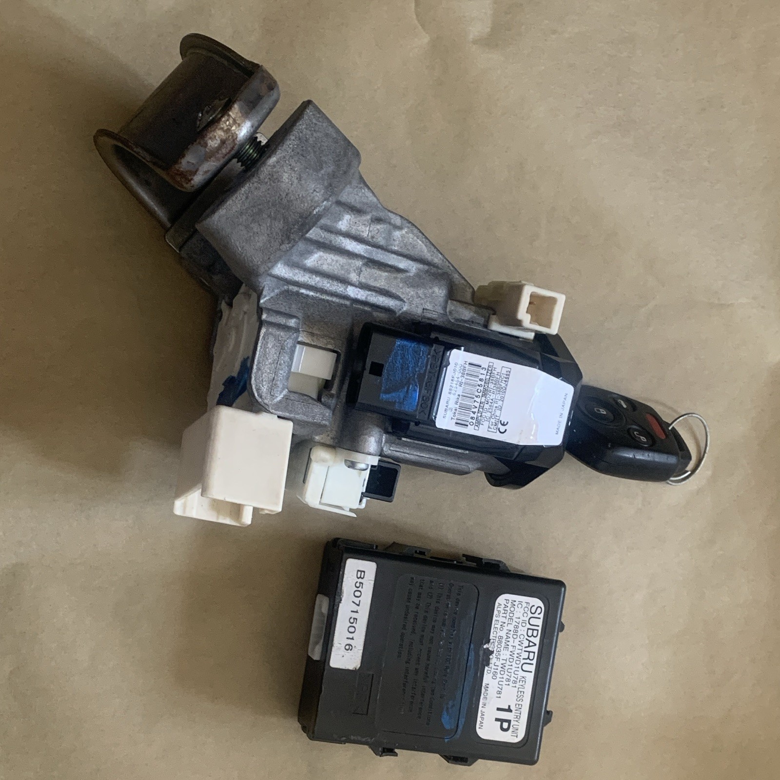 Keyless Entry Sign 2012-16 Subaru Impreza Ignition Switch Assembly W/keyless Entry Unit ...