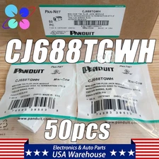 NEW For Panduit CJ688TGWH Mini-Com Category 6, RJ45 UTP Jack Module cat6 (50pcs)