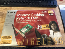 Belkin Wireless Desktop Network PCI Card, 802.11g 54 Mbps NEVER INSTALLED