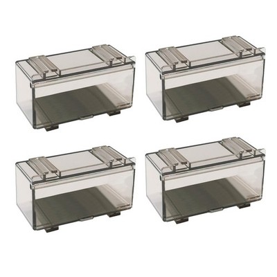 4Pcs/Set 1:64 Car Model Toy Storage Box Model Dustproof Case Acrylic Display