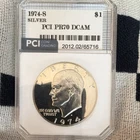Photo of a 1974-S Eisenhower Dollar Proof from an eBay listing that sold on Jul 20, 2026