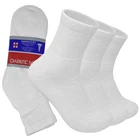 3-12 Pairs Mens Circulatory Diabetic Health Ankle/Quarter White Socks Size 9-15