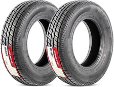 2-Pack ST145/R12 DEEP TREAD Steel Belted Radial Trailer Tire Load E 1520 Lbs.