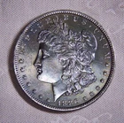 1886 Morgan Silver Dollar, Toning