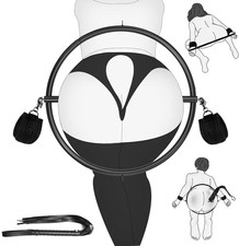 BDSM Hip Restraints Stainless Ring Sex Toys for Couples Slave Spanking Toys Game