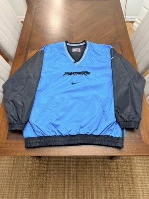 Vintage Nike Carolina Panthers Pro Line Pullover Reversible Jacket Men's XL