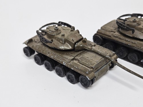 RICAMBI RIPARAZIONE Vintage Zylmex Tank Lotto di 3 King Tiger T403 AMX 30 Napoleon T406 - Foto 2 di 9
