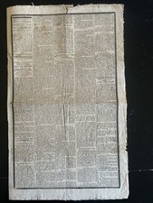 Orig. Black Border Newspaper Jan. 1, 1800 NH Gazette Death of GEORGE WASHINGTON