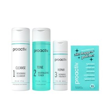 Proactiv Solution Acne Treatment Kit, 3-Step Routine, 90-Day, Free Patches