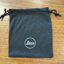 Leica Logo Black Accessories Case Soft Pouch Germany 5"W x 5.5"H