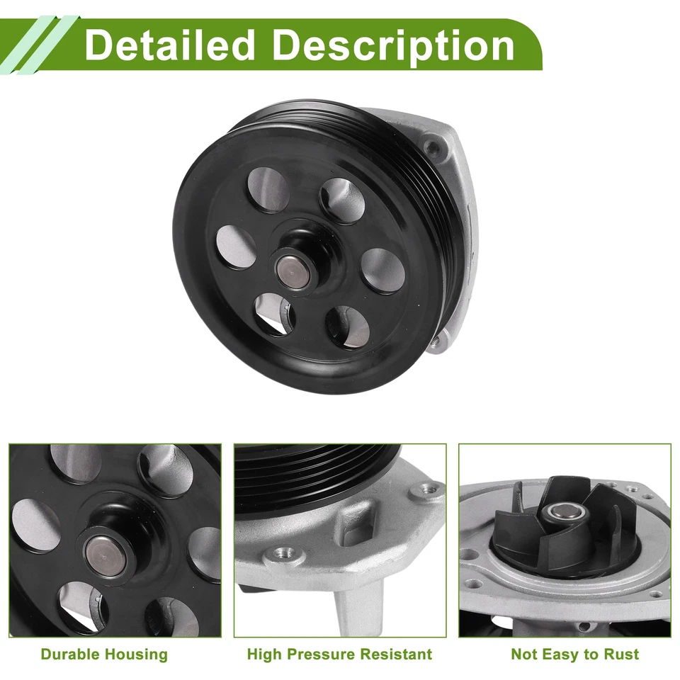 Engine Water Pump for Chevrolet Camaro 2016-2025 No.12663910 Cooling Water Pump - Image 4 of 4