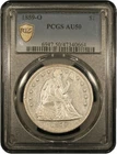 1859-O Seated Liberty Dollar $1 PCGS AU50 Rare Pre Civil War Silver Coin - C03