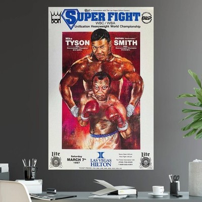 Mike Tyson Vs. James Smith Undisputed Heavyweight World Championship Poster