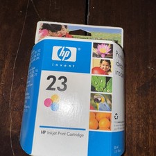 New Genuine HP 23 Tri-Color Ink Cartridge New Old Sealed Ink. Expired Dec 2007