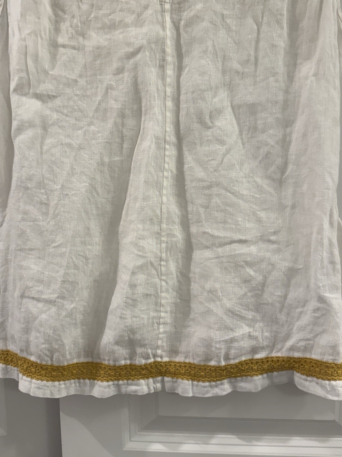 Tory Burch Women's Sleeveless Blouse 100% Linen, Size 10 thumbnail 10