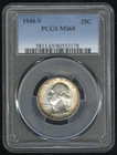 US Coin 1940 S Washington Silver Quarter PCGS MS65 25C NO RESERVE!