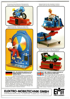 #ad ELEKTRO MOBILTECHNIK EMI Coin Operated Kiddie Rides Brochure Flyer $29.99