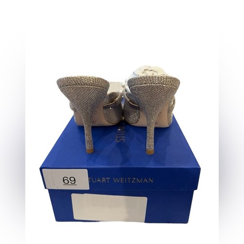 Stuart Weitzman Goldie 100 Mule Poudre nuovo con scatola taglia 8,5 - Foto 6 di 8
