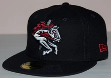 BINGHAMTON RUMBLE PONIES NEW ERA 59FIFTY Hat Cap Sz 7 3/8 OFFICIAL ON-FIELD *G2