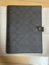 COACH Dark Brown Notebook Cover Pre Owned
