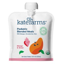 Kate Farms Pediatric Blended Meals with Mango and Strawberry, 8.45-ounce pouch