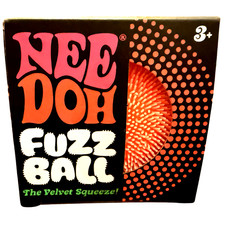 Schylling NEEDOH Fuzzball Orange Edition Authentic The Velvet Squeeze New Sealed