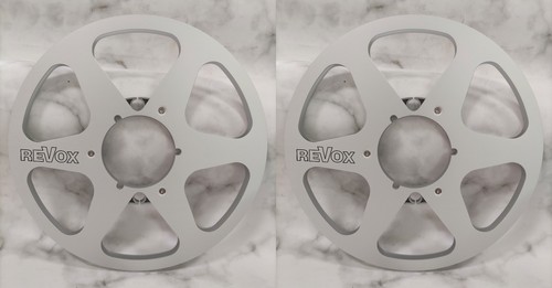 One Pair 10.5'' Silver Revox Tape Reel Aluminum For Reel To Reel Tape Recorder