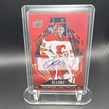 Upper Deck 2022-23 Allure Jacob Markstrom Red Rainbow Auto #71 Calgary Flames