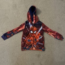 Marvel Spider-Man Red Zip Up Hoodie Boys 5T
