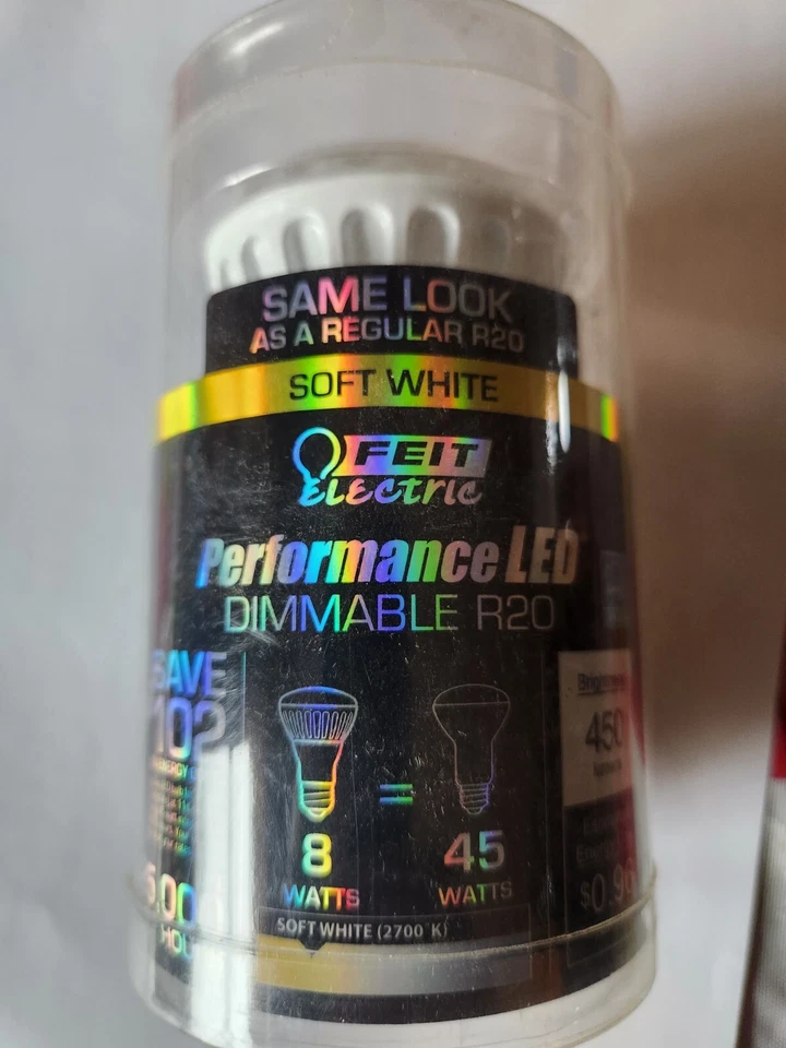 Feit Electric LED Dimmable R 20 Reflector 45 W Replacement Light Bulb-3pk - Image 2 of 4