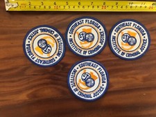 Lote de 4 parches vintage del Instituto de Justicia Penal del Sureste de Florida