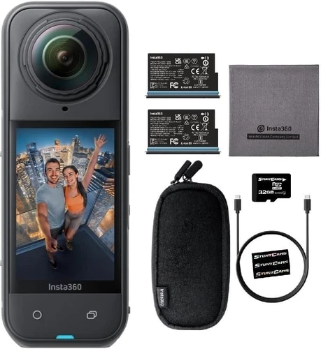 Insta360 X5 Waterproof 8K 360 Video 72MP Photo Action Camera + Extra Battery