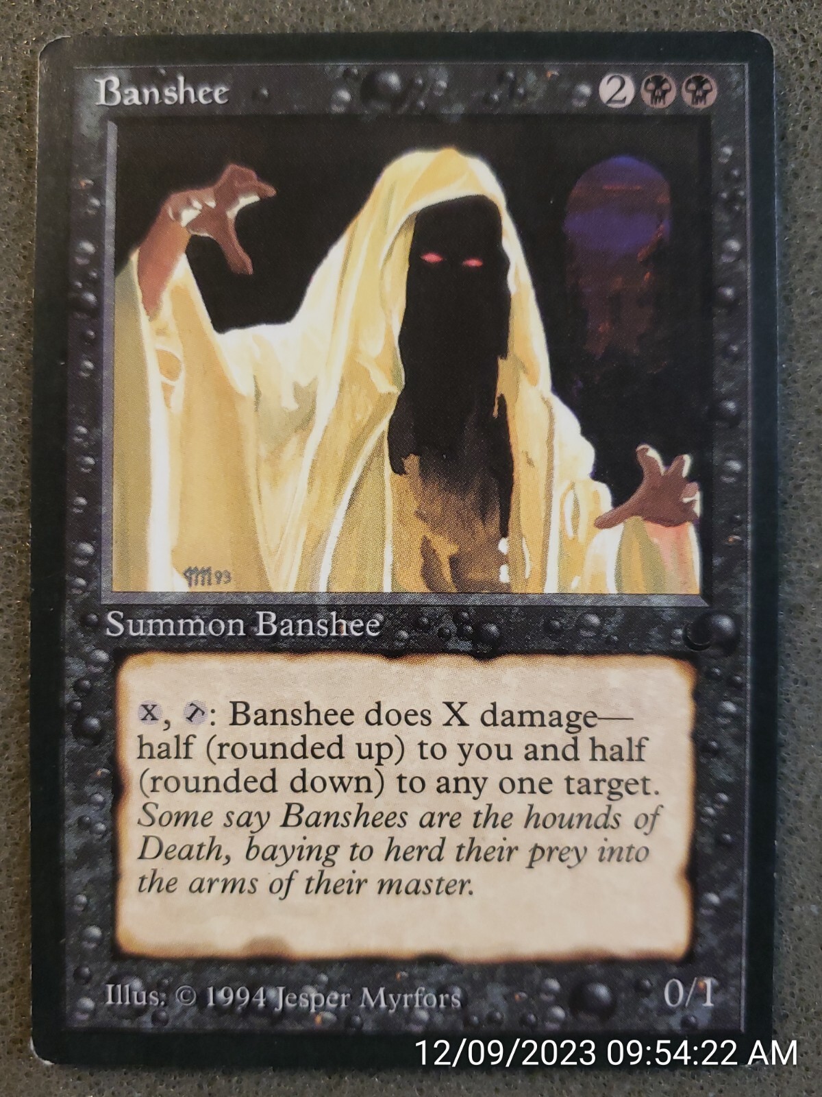 Banshee The Dark NM Black Uncommon MAGIC THE GATHERING MTG CARD (DS3D1PY).......