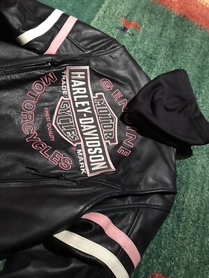 Motorcycle Jacket Motorradjacke Damen Leder Harley Davidson Harley