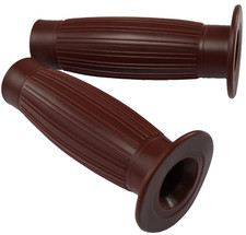 Lenkergriffe braun paar 2 St geschlossen retro simson MZ Jawa BMW classic Four