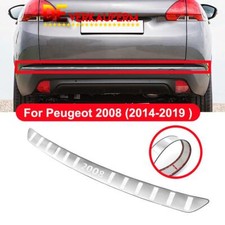 Stoßstangenschutz Ladekantenschutz Chrom Gebürstet Für Peugeot 2008 2014-2019