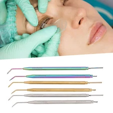 2pcs Eyelash Lift Separator Tools Double Headed Stainless Steel Lash Separation