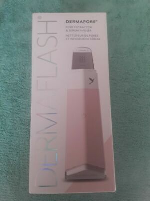 DERMAFLASH Dermapore Pore Extraction Tool & Serum Infuser - Icy Pink SEALED NIB