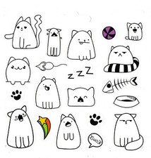 stickers CHATS MIAULEMENT 🐱🐈😻🙀😿 chaton [SQ]