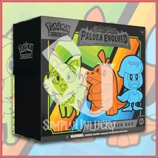 paldea evolved booster box pokemon center Pokemon Paldea Evolved Half Booster Box (18 Packs) — EternaCards main image 0