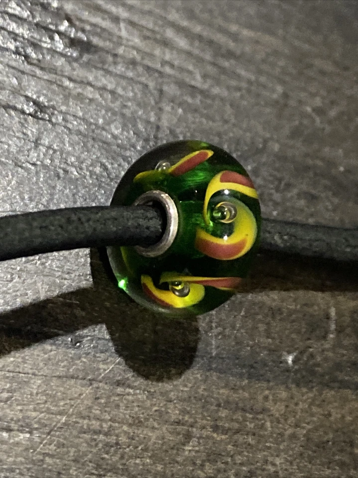 RARO ~ Cuentas Troll Descontinuadas Lituania Cuentas de Vidrio ~ Gira Mundial ~ Plata de Ley Foto 3 de 4