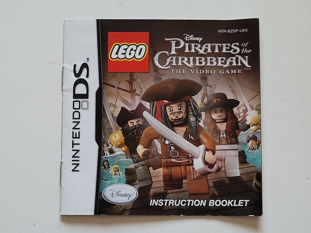 Nintendo ds Lego Pirates Of The Caribbean booklet instructions manual  ONLY