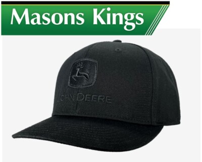 John Deere Trademark Black Twill Cap MC13080560BK