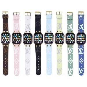 For Apple Watch Series 10/9/8/7/6/5/4 46mm 45mm 41mm 44mm Luxury Leather Strap
