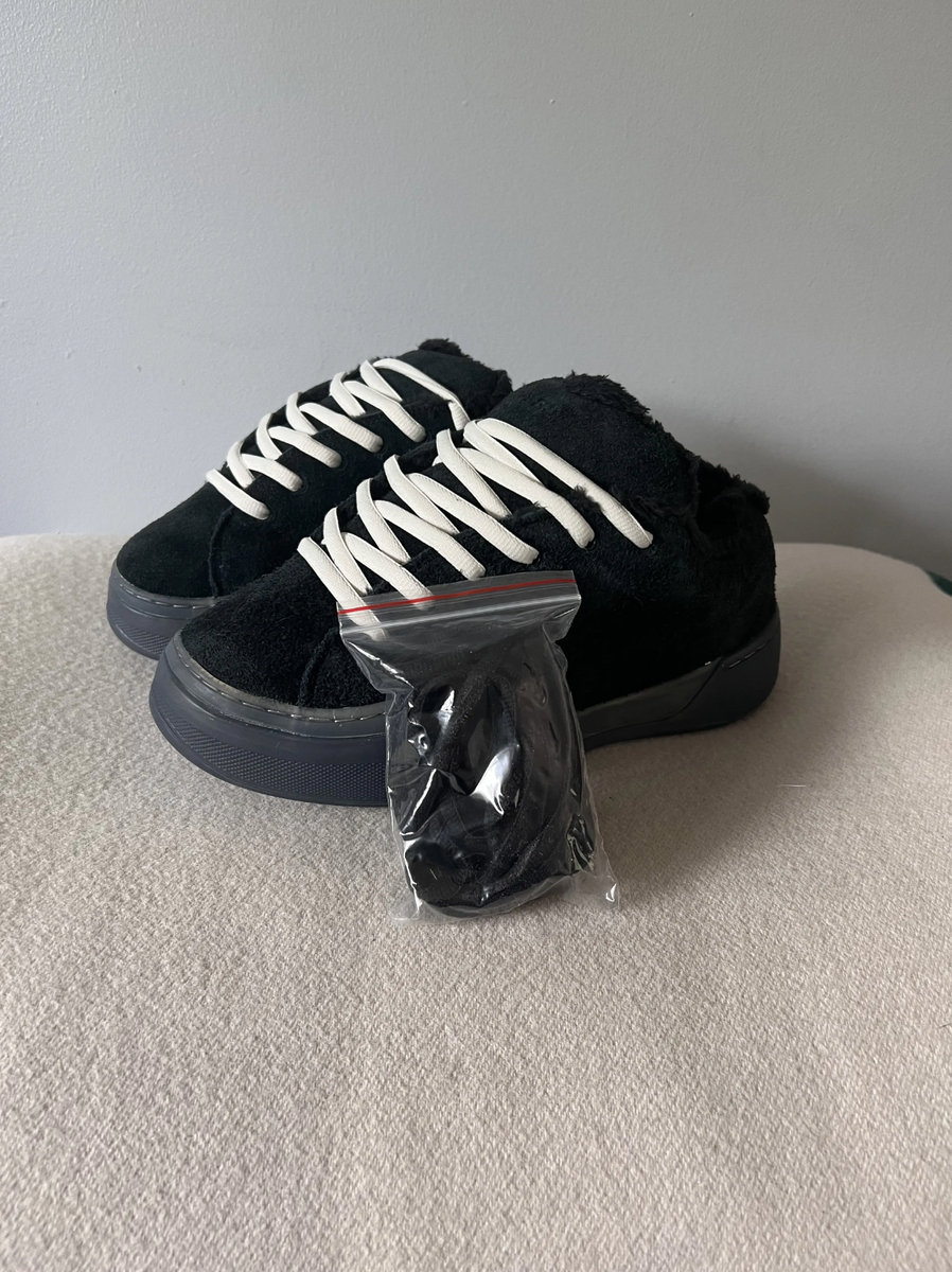 ERL Suede Vamp Sneakers - Size 7 - Black - NEW | eBay ERL Suede Vamp Sneakers - Size 7 - Black - NEW | eBay