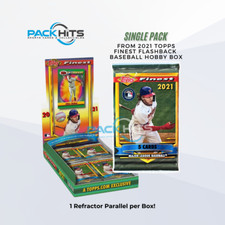 2021 Topps Finest Flashbacks Baseball SINGLE PACK from Hobby Box