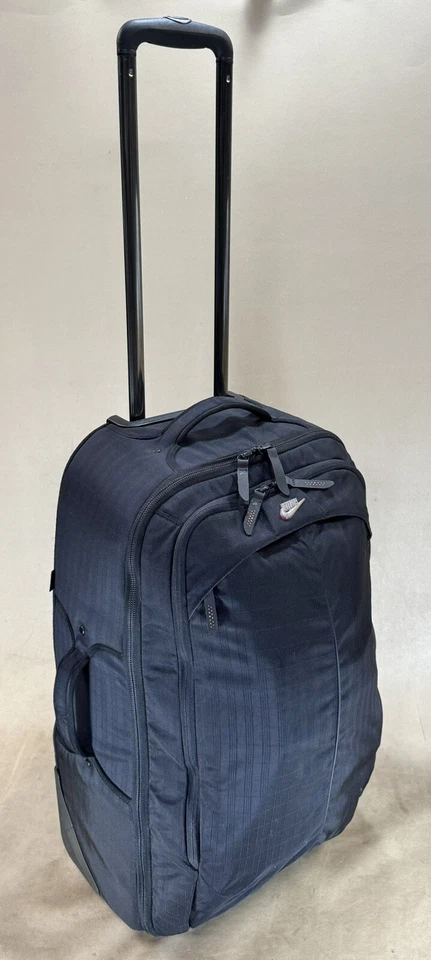 Nike Connection Black 26” Upright Wheeled Rolller Short Trip Suitcase Luggage - Image 3 of 4