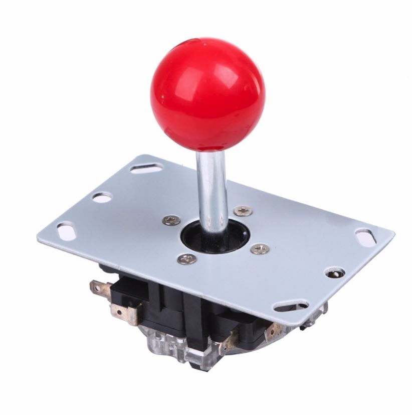 Red Joystick 8 way Controller for Arcade Games Arduino Raspberry Pi ...