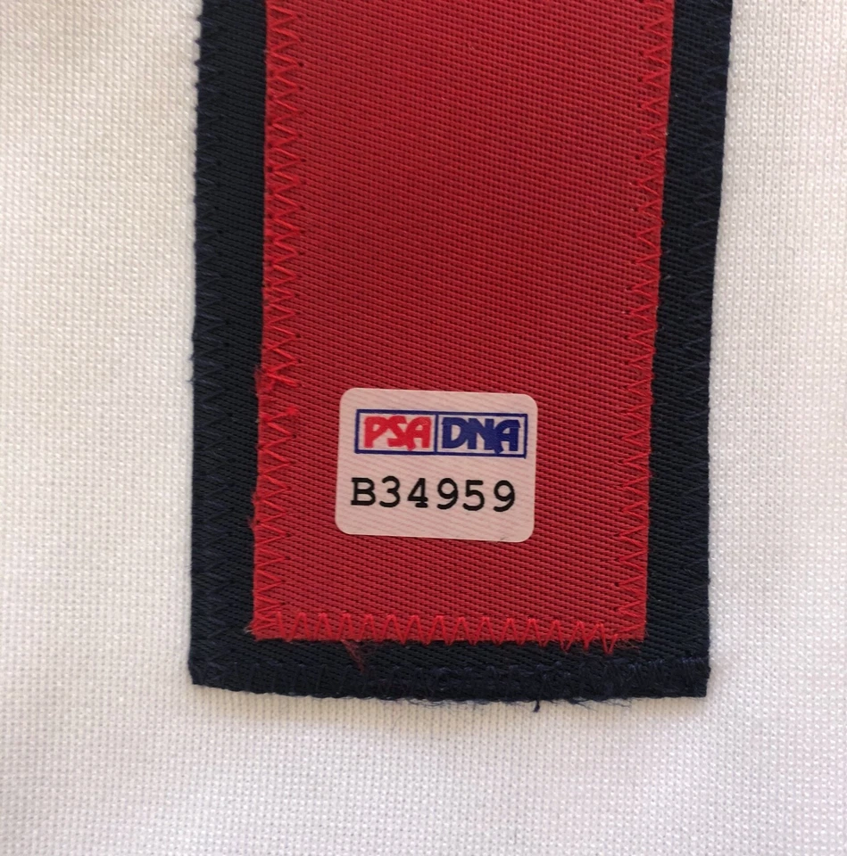 CHIPPER JONES SIGNED AUTOGRAPHED MAJESTIC ATLANTA BRAVES JERSEY PSA/DNA STICKER - Image 4 of 4